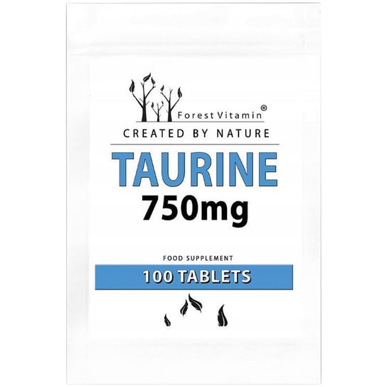 Forest Vitamin, Taurine 750mg, Tauryna, 100 tab. Suplement diety Forest Vitamin