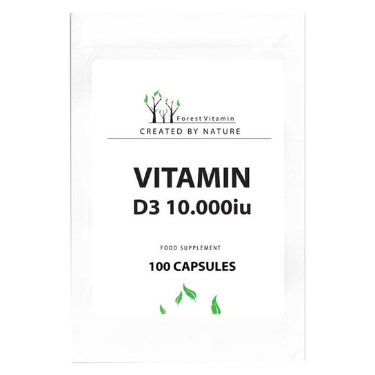 Forest Vitamin Vitamin D3 10.000Iu Suplement diety, 100 kaps. Forest Vitamin