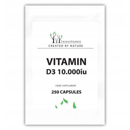 Forest Vitamin Vitamin D3 10.000Iu Suplement diety, 250Caps Forest Vitamin