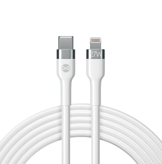 Forever kabel MFi Flexible USB-C - Lightning 1,0 m 27W biały Forever