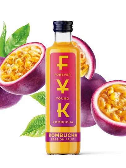 Forever Young Kombucha Passion fruit, 250 ml / Forever Young Kombucha SP.Z.O.O Inna marka