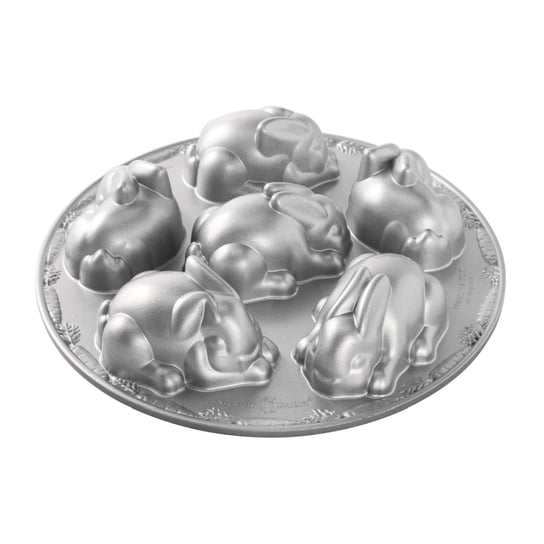 Forma do ciasta NORDIC WARE Baby Bunny, srebrna, 31x31 cm Nordic Ware