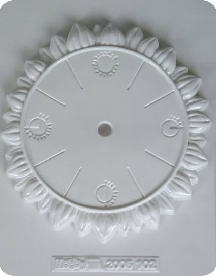 Forma do odlewów gipsu, zegar - słonecznik HobbyFun