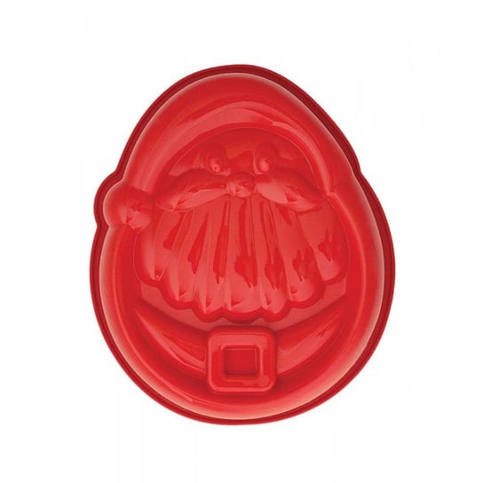 Forma do pieczenia PAVONI Santa Claus, czerwona, 29x24x5 cm Pavoni