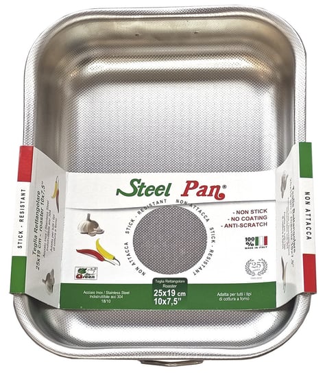 Forma do pieczenia stalowa z nieprzywierającą teksturą 25x19x5 cm – STEEL PAN Inny producent