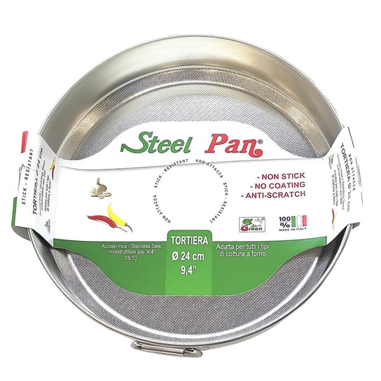 Forma okrągła do pieczenia stalowa z nieprzywierającą teksturą 24x5 cm – STEEL PAN Inny producent