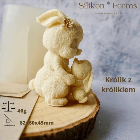 Forma silikonowa Królik z króliczkiem Silikon Forms Inna marka