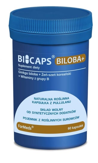 Formeds, Bicaps Biloba+, Suplement diety, 60 kaps. Formeds