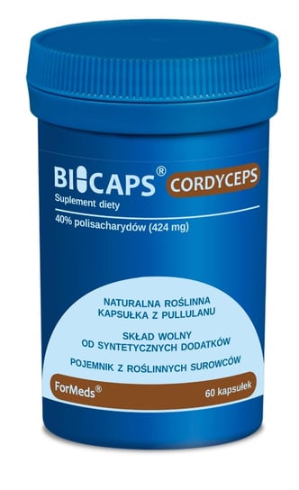ForMeds Bicaps Cordyceps ekstrakt 1060 mg Suplement diety, 60 kaps. Formeds