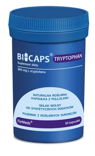 Formeds, Bicaps Tryptophan, Suplement diety na spokojny sen, 60 kaps. Formeds