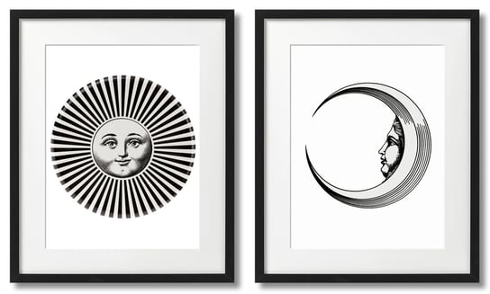 Fornasetti, Słońce I Księżyc DEKORAMA