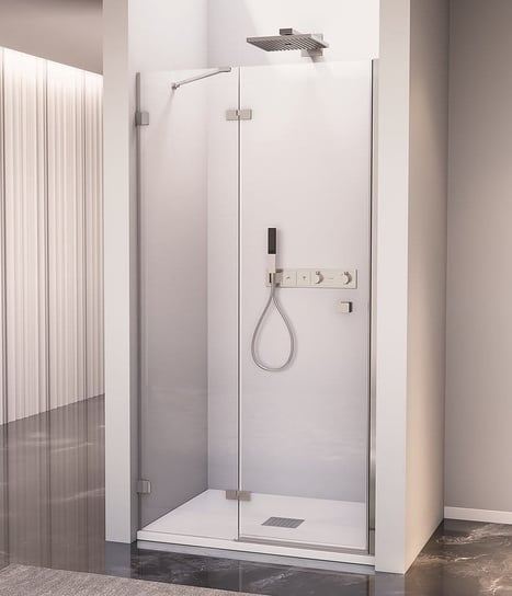 FORTIS EDGE drzwi prysznicowe do wnęki 1100mm, szkło czyste, lewe Inna marka