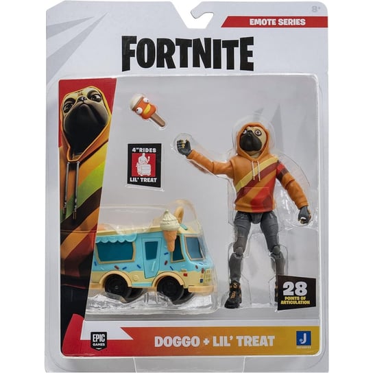 Fortnite Emote Series Ruchoma Figurka Doggo + Lil' Treat JAZWARES