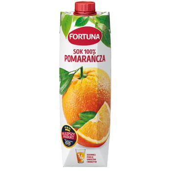 Fortuna Sok 100% pomarańcza 1 l Fortuna