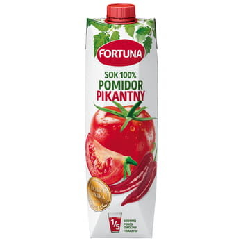 Fortuna Sok 100% pomidor pikantny 1 l Fortuna