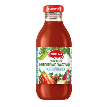 Fortuna ww+ pomidorowo-warzywny 100% bez dodatku soli 300 ml Fortuna