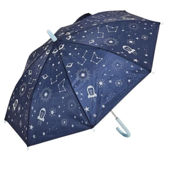 Fosforyzujący parasol dziecięcy - Marka - Model - Kolor Niebieski - Kosmiczne Wzory Inna marka