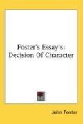 Foster's Essay's Foster John