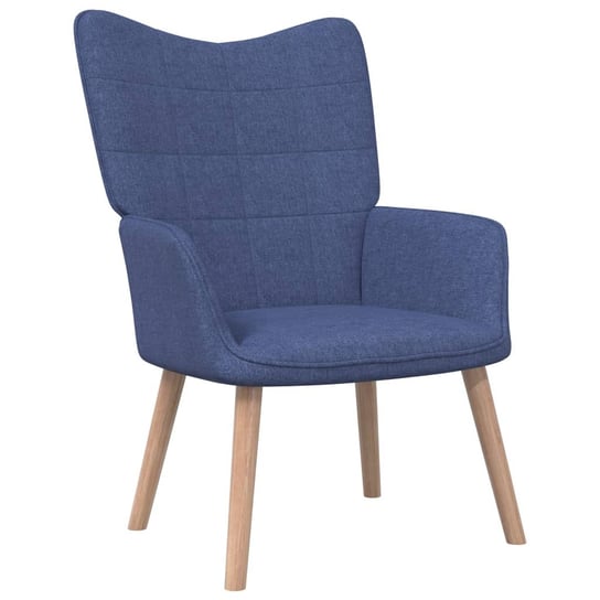 Fotel, 62 x 68,5 x 96 cm, niebieski, obity tkaniną vidaXL