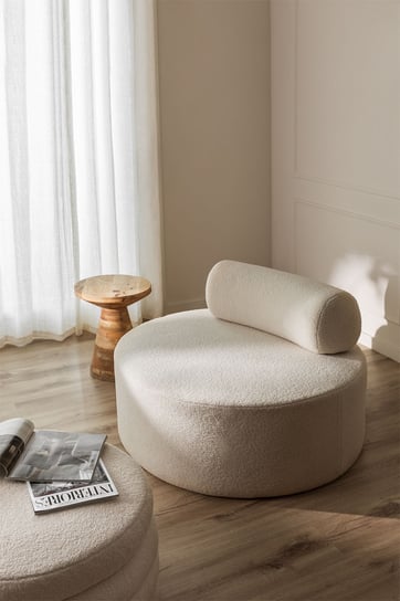 Fotel biały teddy okrągły Orvieto Ø105 cm Inna marka