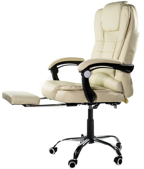 Fotel biurowy ARTNICO Elgo P, kremowo-czarny, 127x50x50 cm ARTNICO