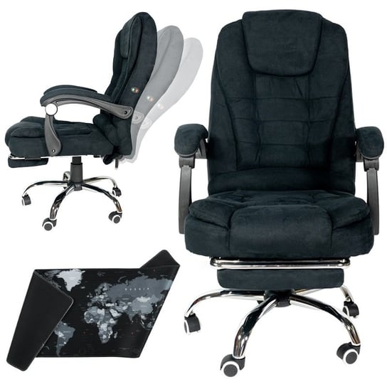 Fotel biurowy Artnico Misi 3.0 czarny + podkładka gamingowa ARTNICO