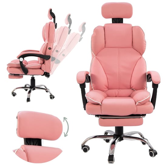 Fotel biurowy Artnico Seli 3.0 różowy ARTNICO