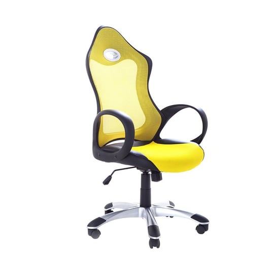 Fotel biurowy BELIANI iChair, żółty, 109-119x67x67 cm Beliani