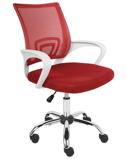 Fotel biurowy Czerwony SOLID Beliani