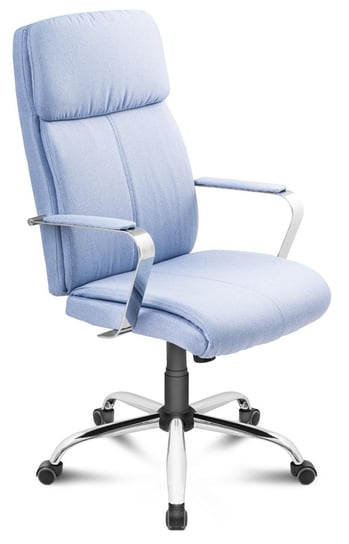 Fotel biurowy di volio King, niebiesko-srebrny, 122x62x70 cm di volio