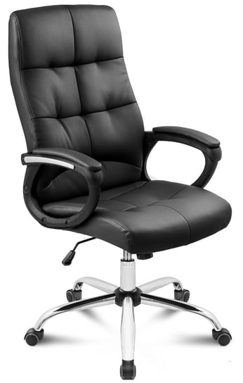 Fotel biurowy di volio Manager, czarno-srebrny, 121x62,5x71 cm di volio