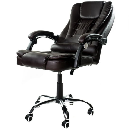 Fotel biurowy ELGO, ciemnobrązowy, 127x51x52 cm ELGO