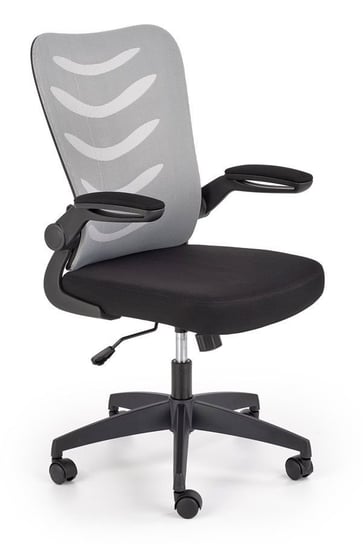 Fotel biurowy ELIOR Tommy, czarno-popielaty, 59x62x104 cm Elior
