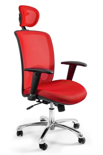 Fotel biurowy, ergonomiczny, Expander, czerwony Unique