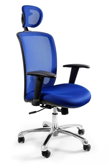 Fotel biurowy, ergonomiczny, Expander, niebieski Unique