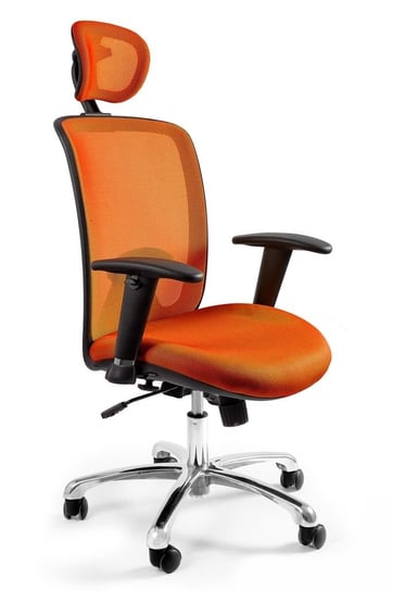 Fotel biurowy, ergonomiczny, Expander, pomarańczowy Unique