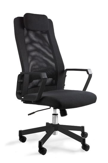 Fotel biurowy, ergonomiczny, mikrosiatka, Fox, czarny Unique