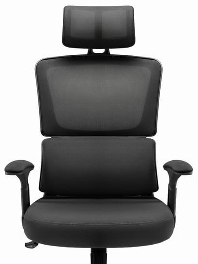 Fotel biurowy ergonomiczny obrotowy Hell's Chair HC- 1011 BLACK Czarny TKANINA Hells