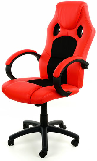 Fotel biurowy FUNFIT HOME&OFFICE XRacer PRO, czerwono-czarny, 71x48x51 cm FUNFIT