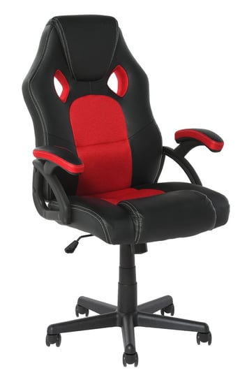 Fotel biurowy gamingowy obrotowy czarno-czerwony HOME INVEST INTERNATIONAL