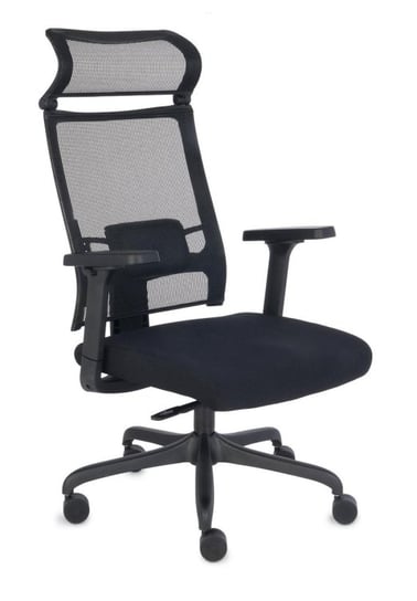 Fotel biurowy GROSPOL Ergofix, czarny, 73x52x50 cm Grospol