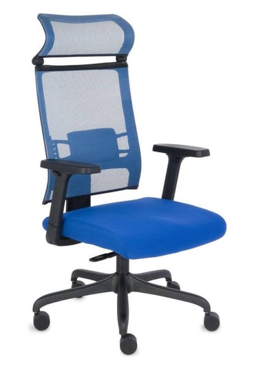 Fotel biurowy GROSPOL Ergofix, niebieski TOBO