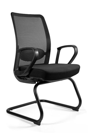 Fotel biurowy, krzesło, Anggun Skid, czarny Unique