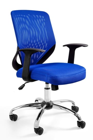 Fotel biurowy, Mobi, niebieski Unique