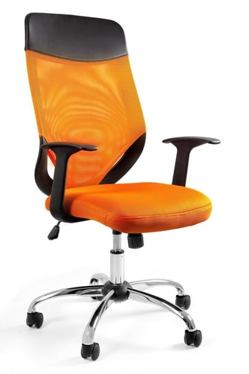 Fotel biurowy, Mobi Plus, pomarańczowy Unique