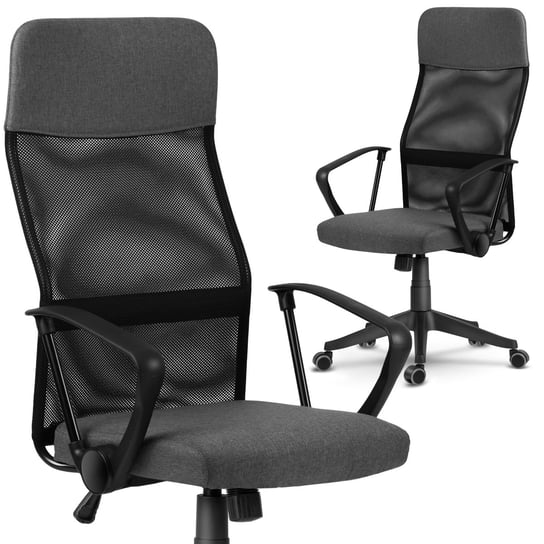 Fotel biurowy obrotowy krzesło biurowe biurko mikrosiatka Sofotel Sydney II ciemnoszary SOFOTEL