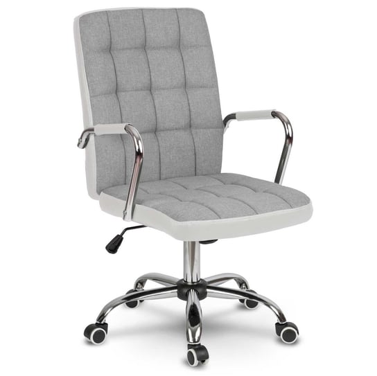 Fotel biurowy obrotowy krzesło biurowe materiałowy Sofotel Benton szary SOFOTEL
