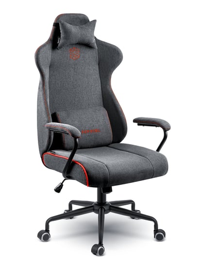 Fotel biurowy obrotowy krzesło biurowe materiałowy szary Sofotel Werona SOFOTEL