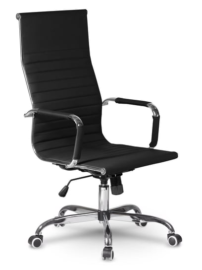 Fotel biurowy obrotowy, krzesło biurowe, profilowany, czarny, Sofotel Tokio SOFOTEL