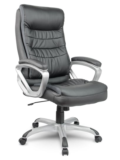 Fotel biurowy obrotowy, krzesło biurowe, skórzany, Sofotel EG-226 czarny SOFOTEL